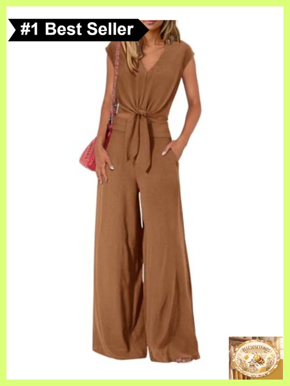 Women's 2 Piece Outfit V Neck Crop Top Wide Leg Palazzo Pant Set